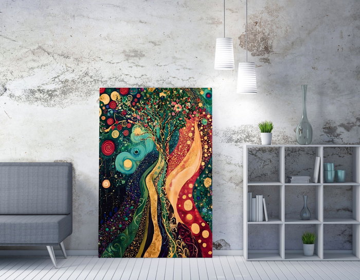 Wallity WY448 Pintura Decorativa en Lienzo Multicolor 50 x 70 cm